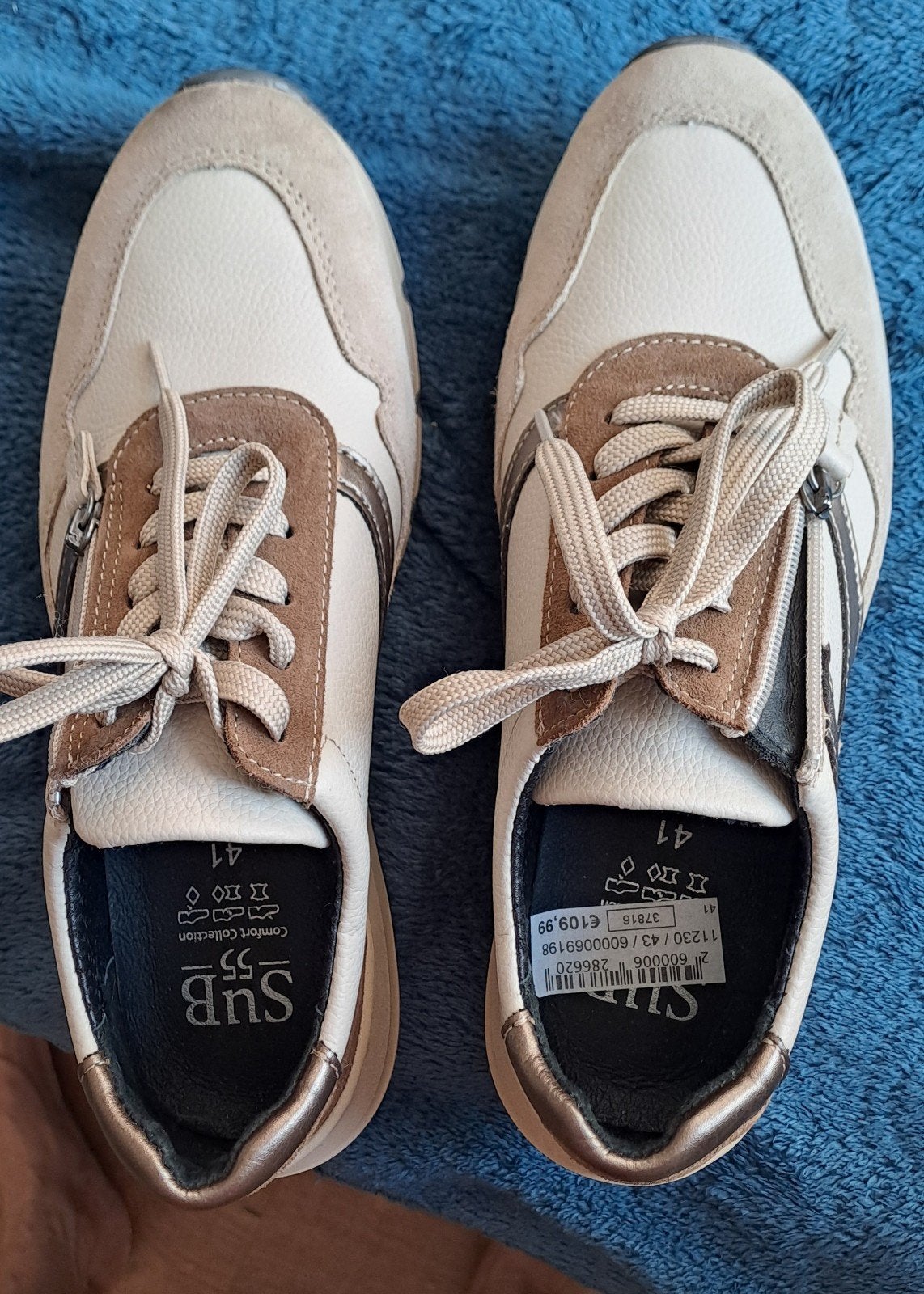 SuB 55 Comfort Collection hippe sneakers maat 41 Nieuwstaat, Beige, Ophalen, SuB 55, Sneakers of Gympen