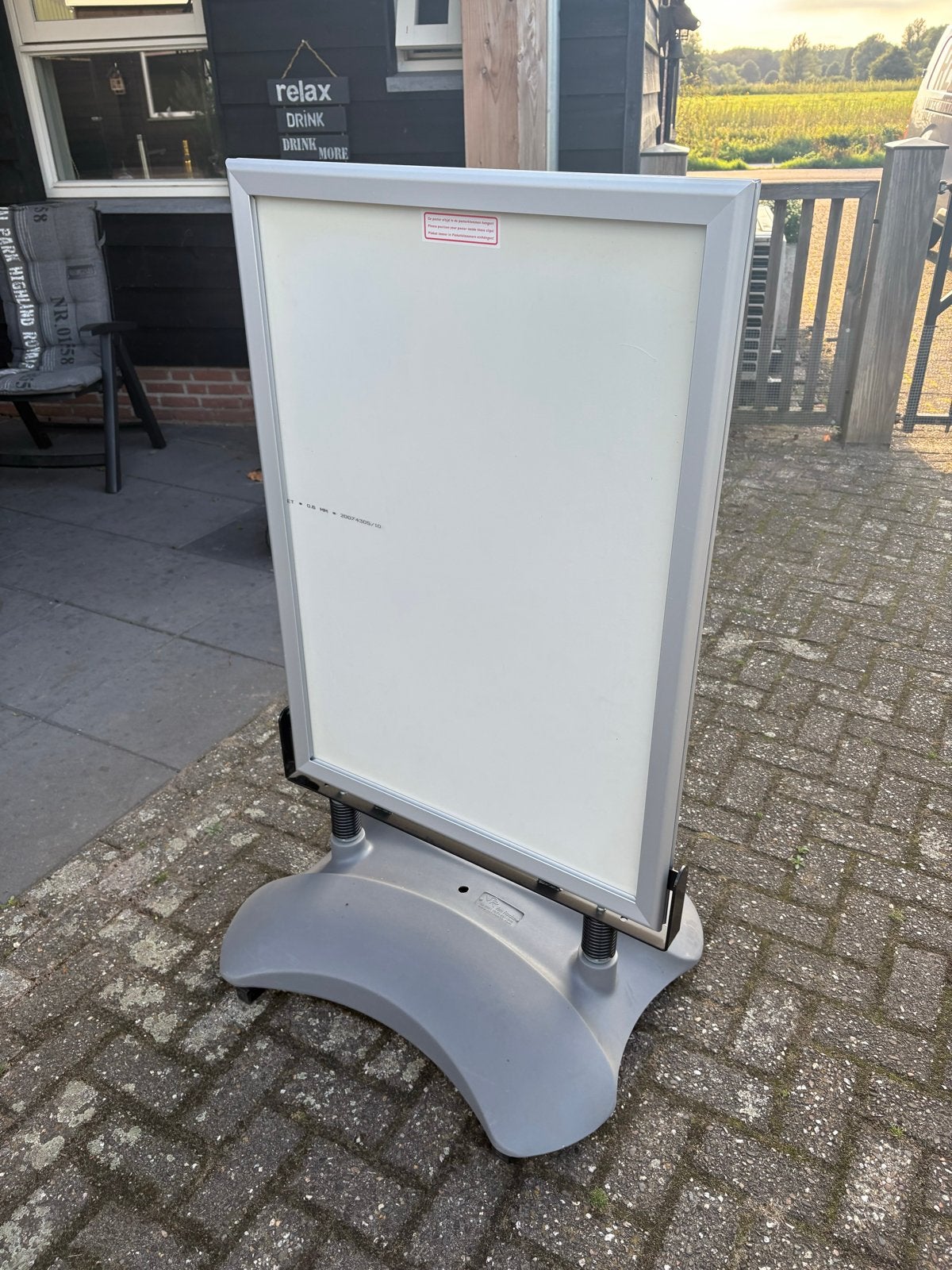 Te koop Stoepbord nieuw, Ophalen, Nieuw, Reclamebord