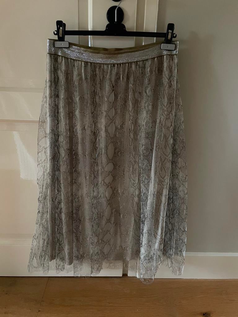 Prachtige rok van Purdey / Sey Studio, Kleding | Dames, Rokken, Maat 38/40 (M), Ophalen of Verzenden, Zo goed als nieuw, Grijs