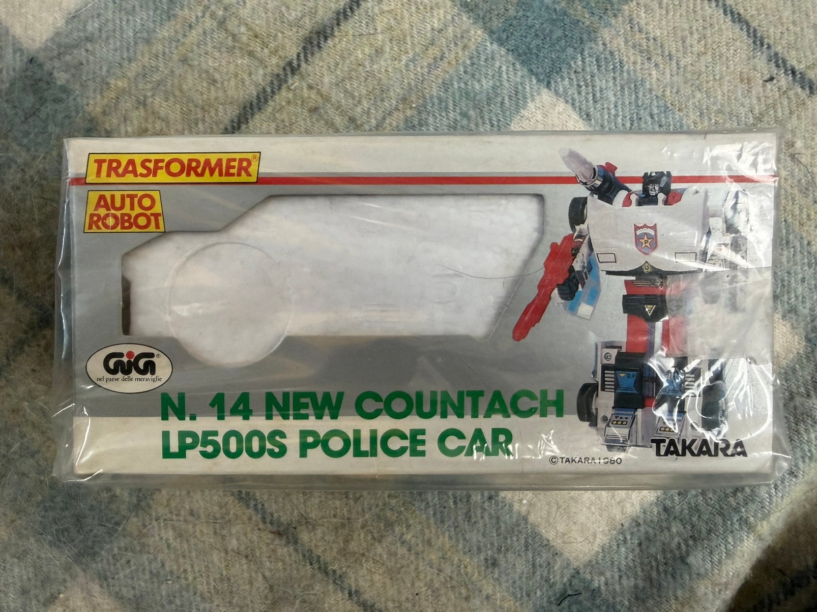 Transformers Gig Diaclone Lamborghini Countach Police Car, Verzamelen, Transformers, Overige generaties, Ophalen of Verzenden