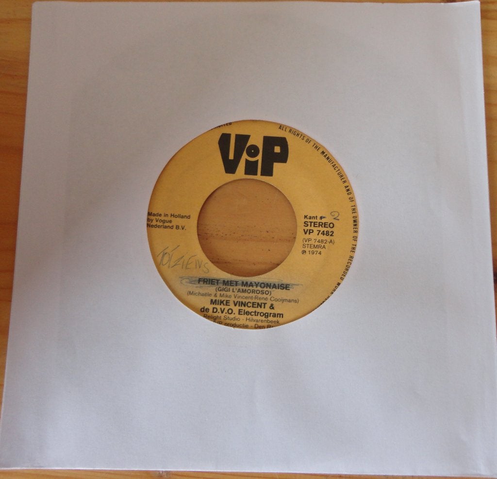Mike Vincent & de D.V.O. > Friet met mayonaise, Ophalen of Verzenden, Gebruikt, 7 inch, Nederlandstalig
