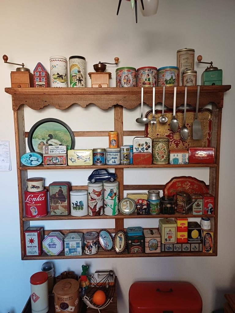 Mooi oud bordenrek!, Ophalen, 25 tot 50 cm, Minder dan 150 cm, Minder dan 100 cm
