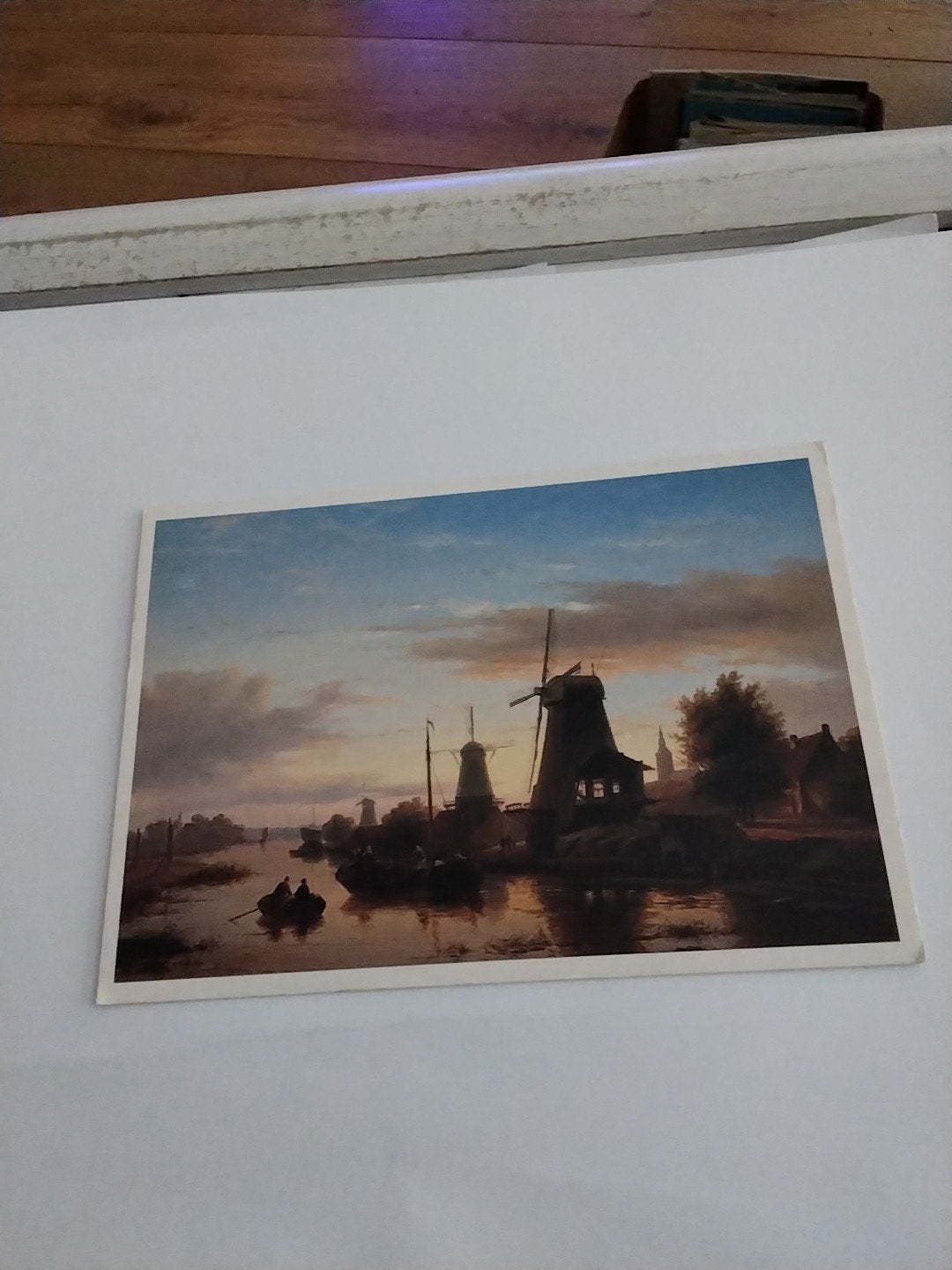 Oude Ansichtkaart: Molens aan het water, Charles Leickert, Ophalen of Verzenden, Voor 1920, Gelopen