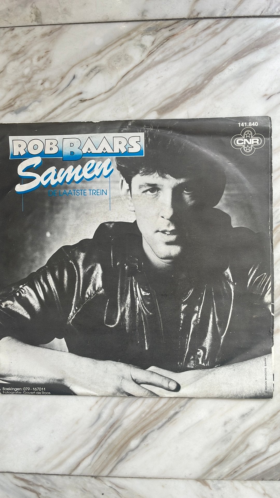 Singel Rob Baars “ Samen” en De laatste trein, Ophalen of Verzenden, Gebruikt, Overige formaten, Levenslied of Smartlap