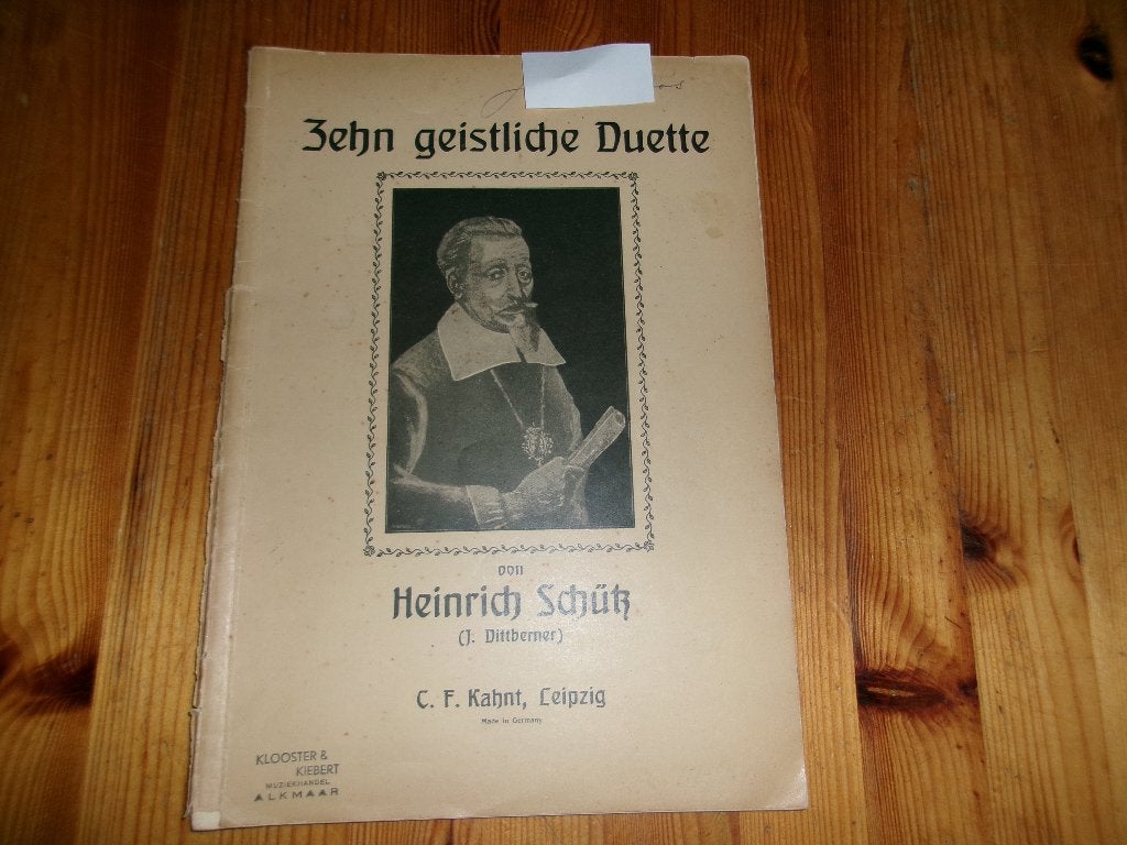 Heinrich schutz - zehn geistliche duette, Zang, Gebruikt, Ophalen of Verzenden, Religie en Gospel