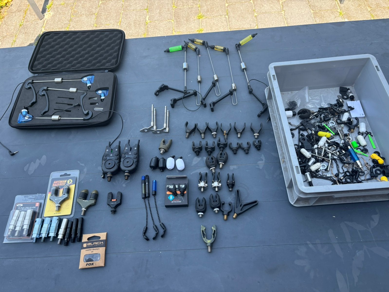 Partij swinger / hangers / backrest fox korda enz, Ophalen of Verzenden, Gebruikt, Overige typen