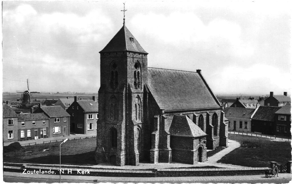 700791 Zoutelande Z Catharinakerk Nette kaart onbeschreven, Ophalen of Verzenden, 1960 tot 1980, Ongelopen, Zeeland
