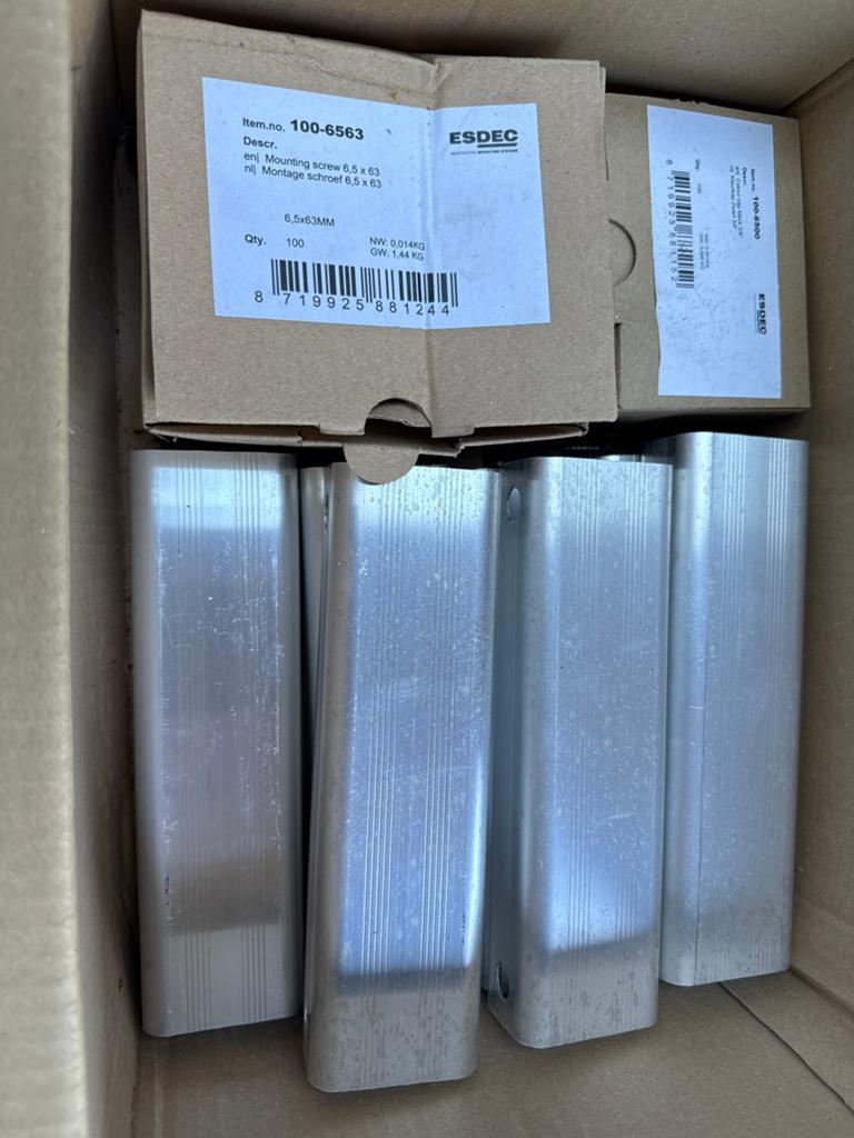 ESDEC basisprofiel en Montageschroeven 6,5x63mm, Ophalen, Nieuw, 50 tot 100 mm, Overige typen