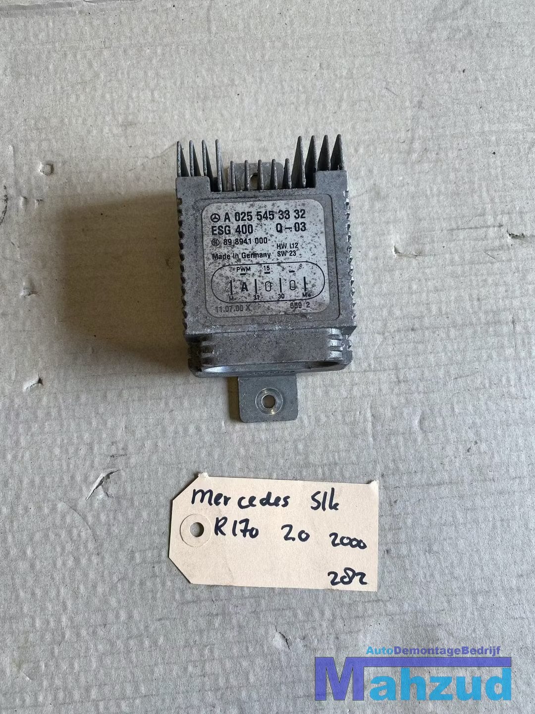 MERCEDES SLK R170 KOELVIN module relais A0255453332, Gebruikt, Mercedes-Benz AG, Mercedes-Benz, Ophalen of Verzenden