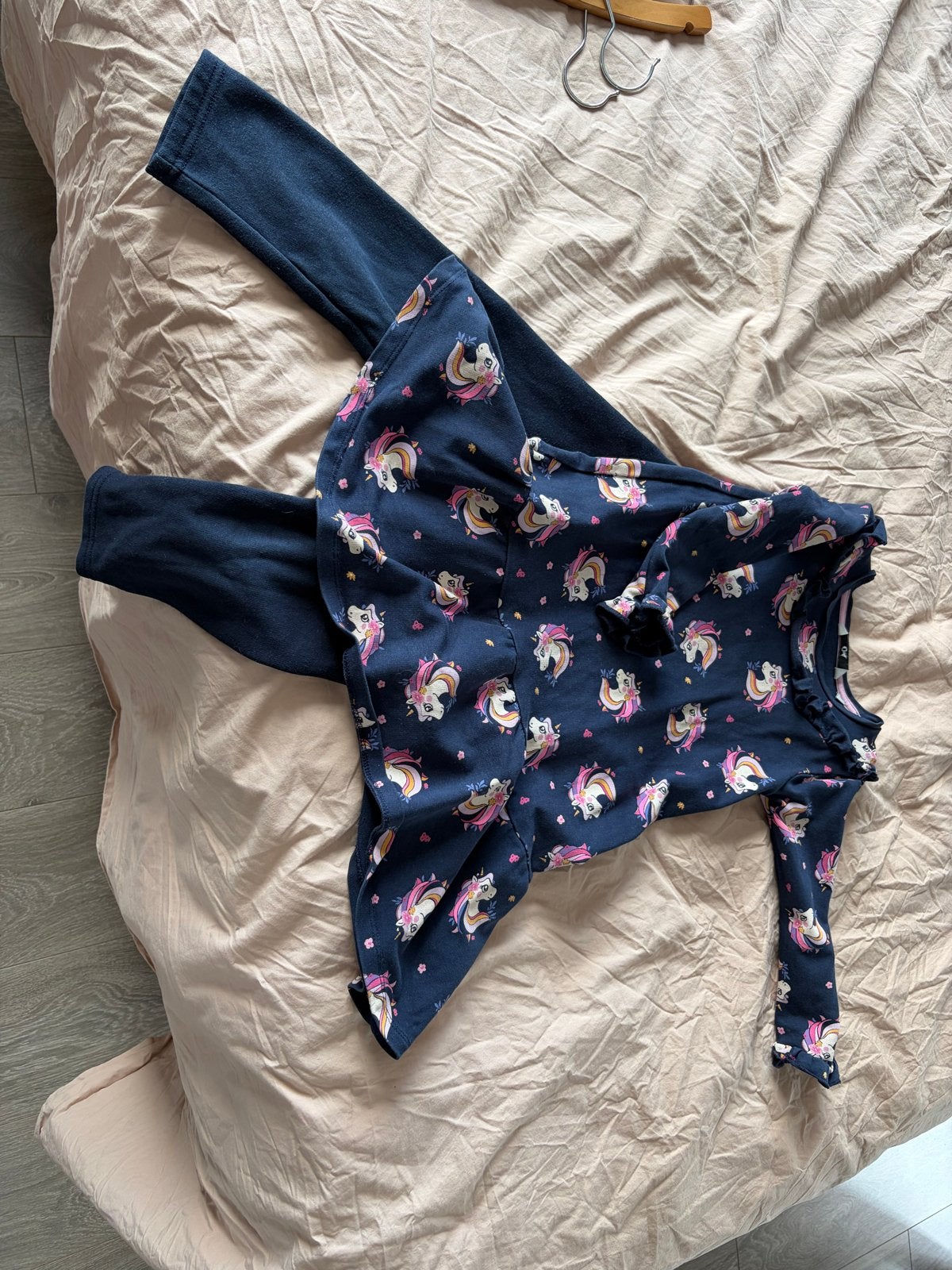 Jurkje met winterlegging, valt als 98/104, Kinderen en Baby's, Kinderkleding | Maat 98, Ophalen, Gebruikt, Meisje, Setje