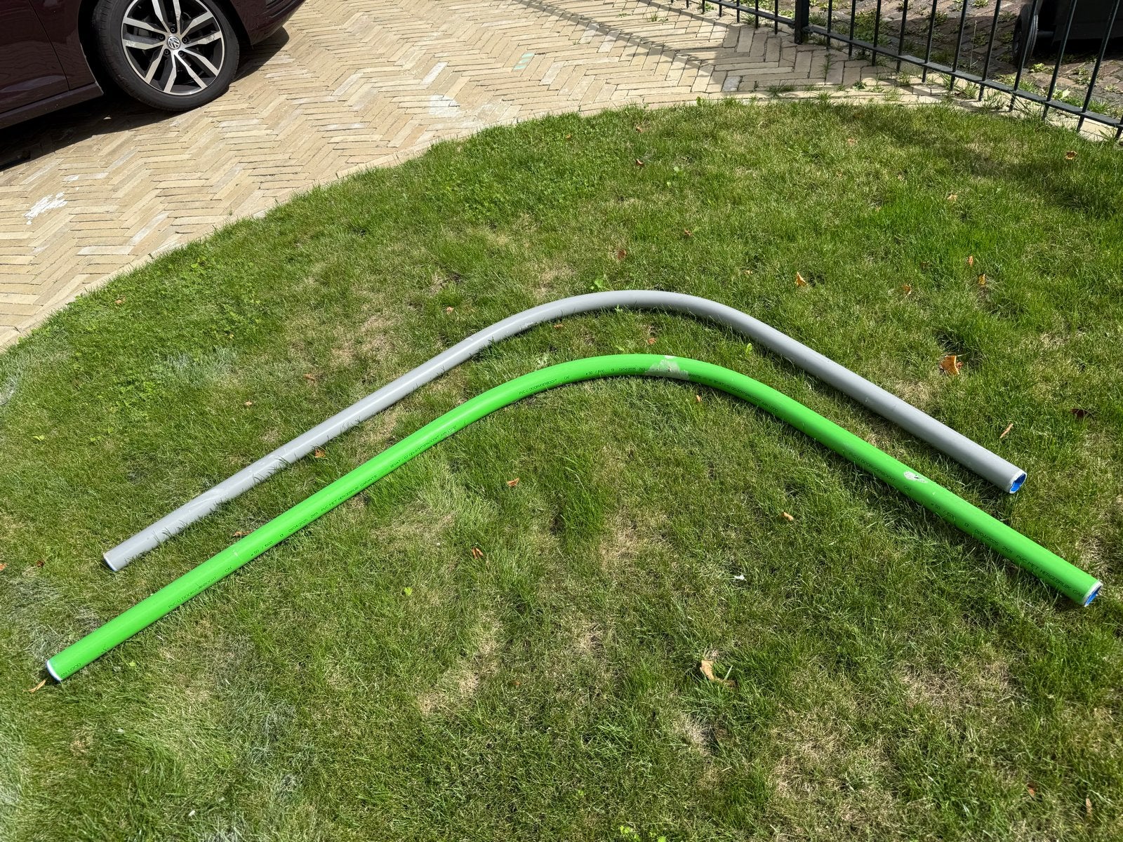 2 DYKA PVC doorvoerbochten Ø50/1500 – CAI en telecom, Ophalen, Bochten, Pvc, Nieuw