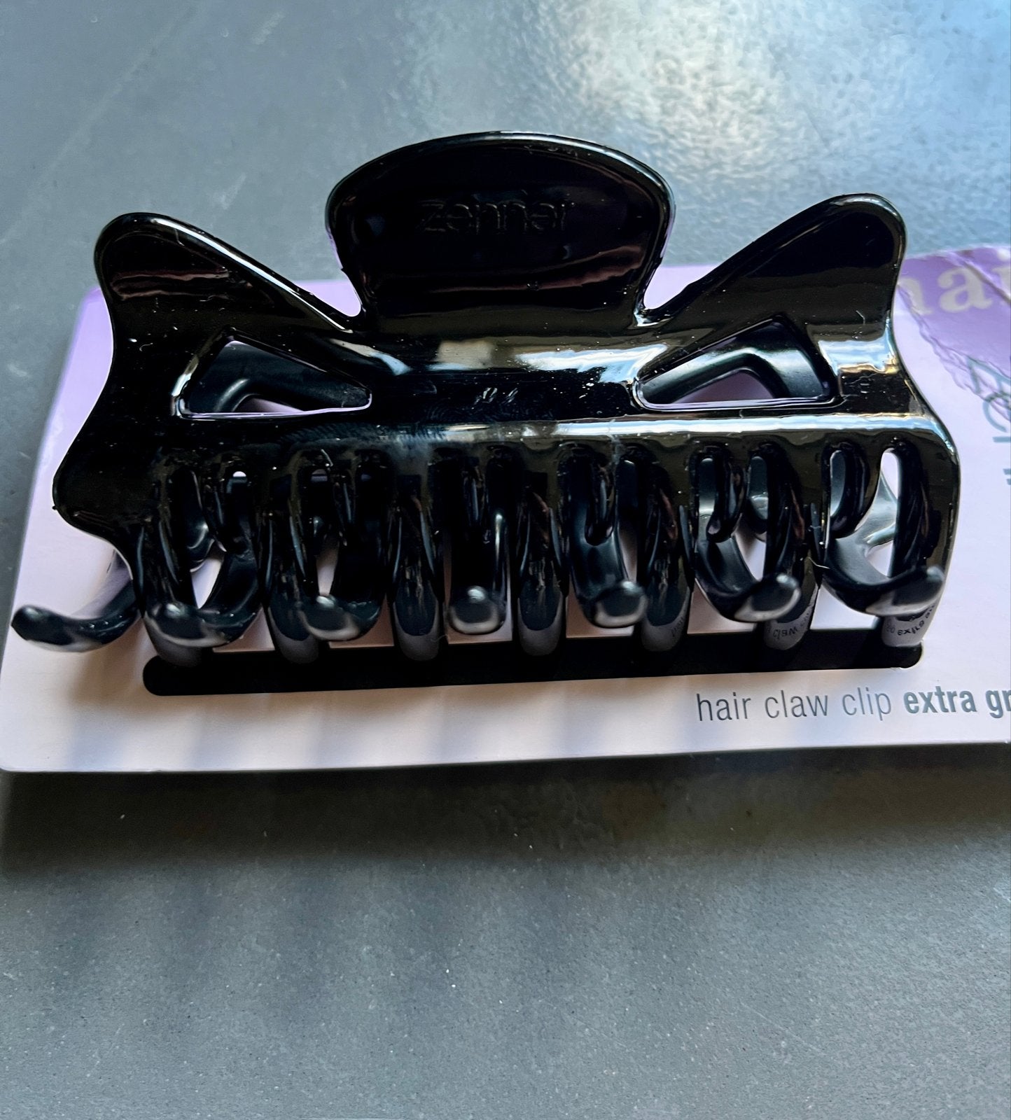 Zenner Haarclip Zwart - Extra Grip, Ophalen of Verzenden, Nieuw, Haarspeld