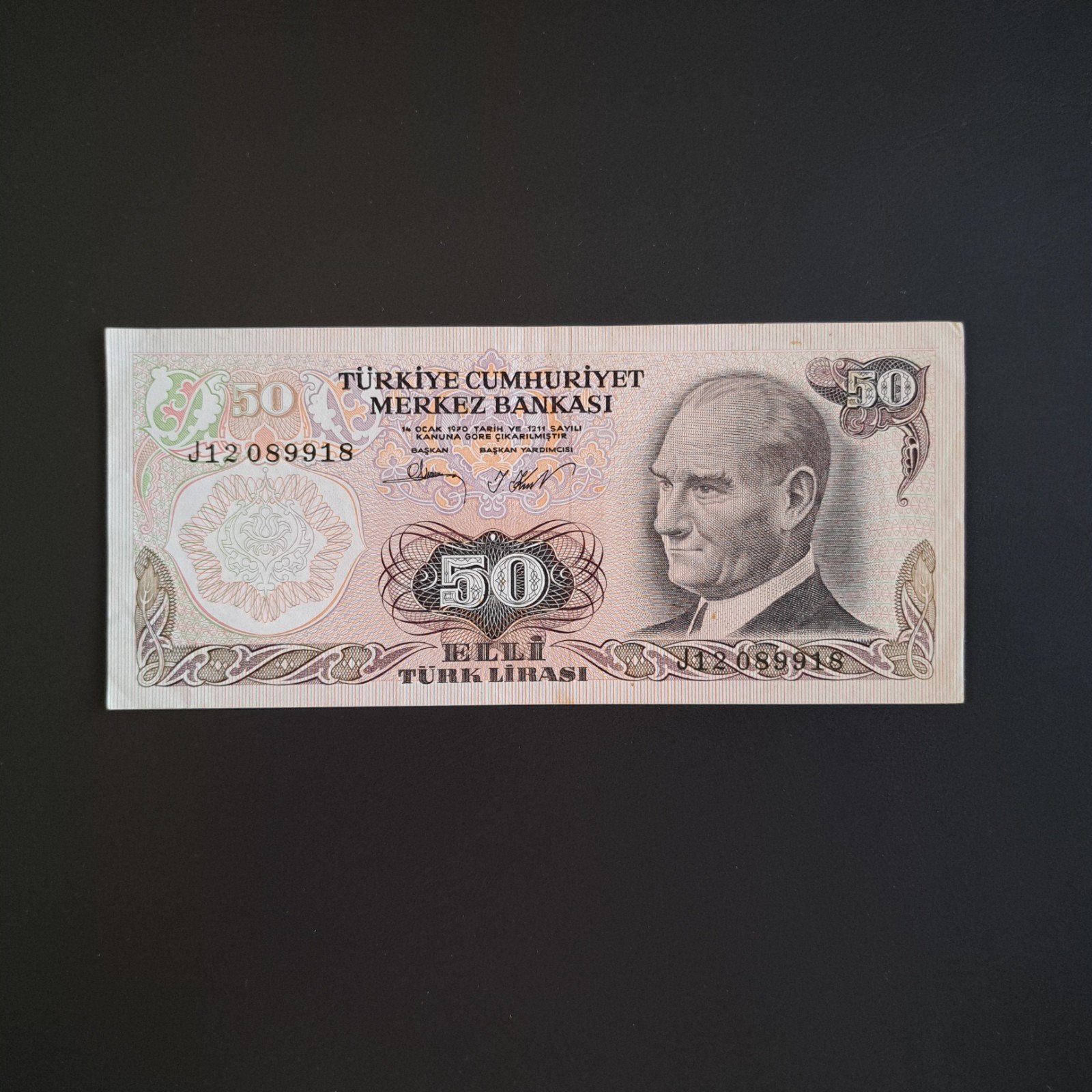 50 lira Turkije #005, Postzegels en Munten, Bankbiljetten | Europa | Niet-Eurobiljetten, Verzenden, Overige landen, Los biljet
