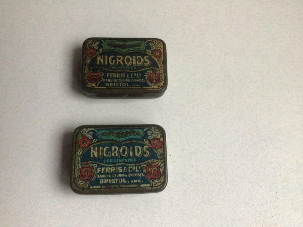 2 Negroids blikjes verzamel items, Verzamelen, Ophalen of Verzenden, Gebruikt, Overige
