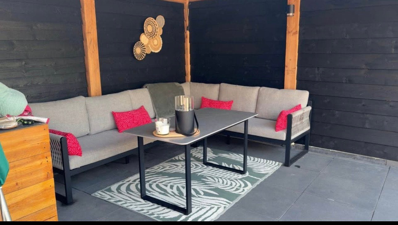 Loungeset, Tuin en Terras, Ophalen, Zo goed als nieuw, Aluminium
