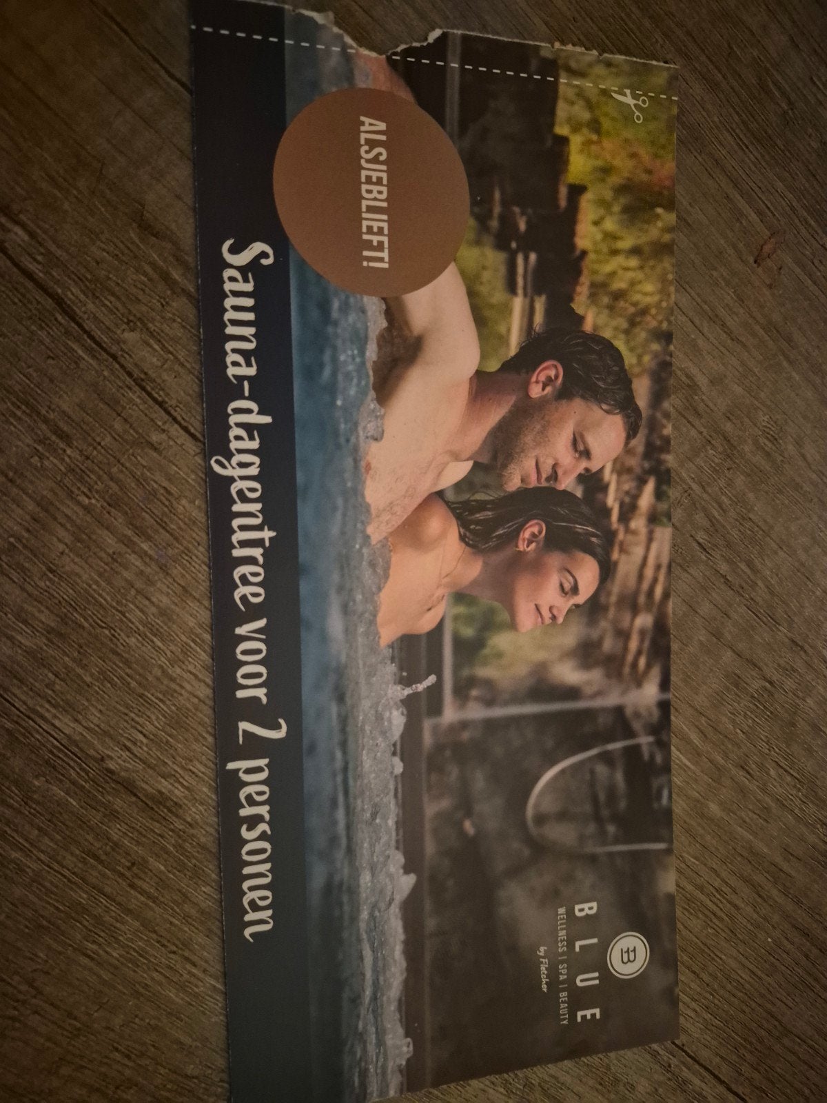 Blue welness spa bon voor 2 personen, Tickets en Kaartjes, Twee personen, Cadeaubon, Spa of Sauna