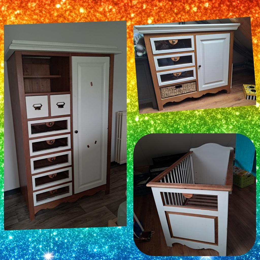 Complete houten babykamer, Kinderen en Baby's, Kinderkamer | Complete kinderkamers, Ophalen, Gebruikt, Jongetje of Meisje