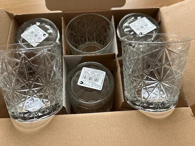 Bormioli whiskey/waterglazen NIEUW, Ophalen of Verzenden