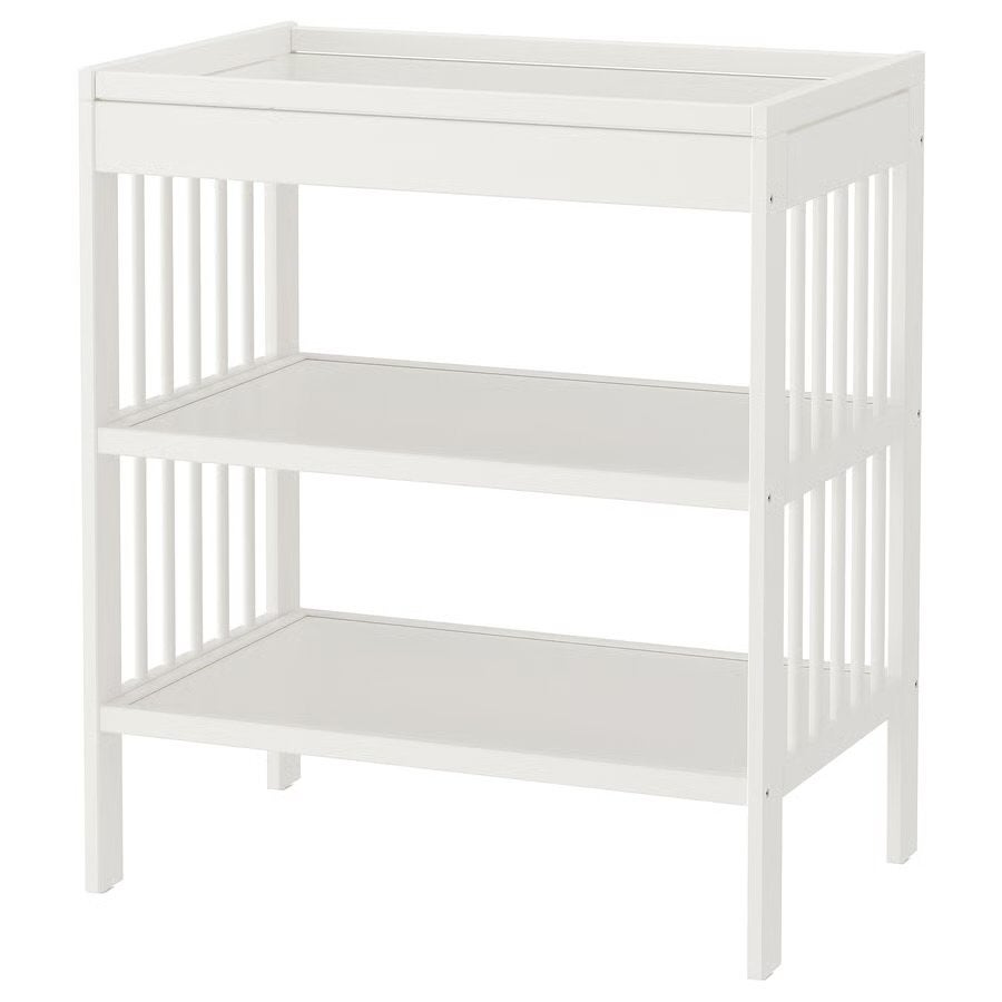 IKEA verschoningstafel met accessoires en aankleedkussen, Gebruikt, 70 cm of meer, Ophalen of Verzenden, 75 tot 100 cm