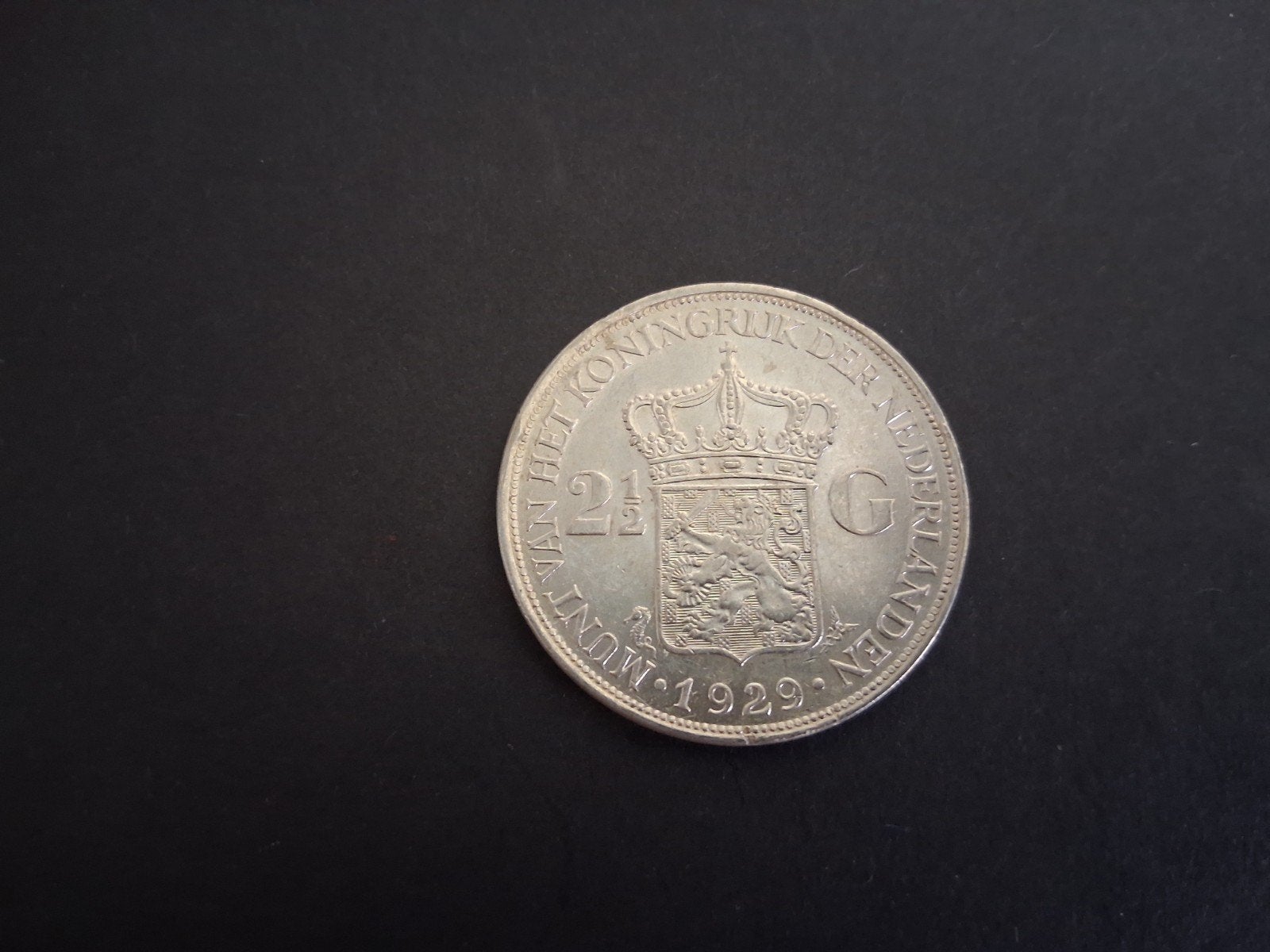 Zilveren rijksdaalder Wklh 1929, Verzenden, Zilver, Koningin Wilhelmina, Losse munt