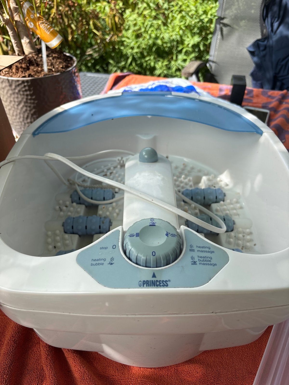 Princess Voetenbad met Massage en Bubbel functie OPHALEN, Ophalen, Gebruikt, Hand- en Voetverzorging