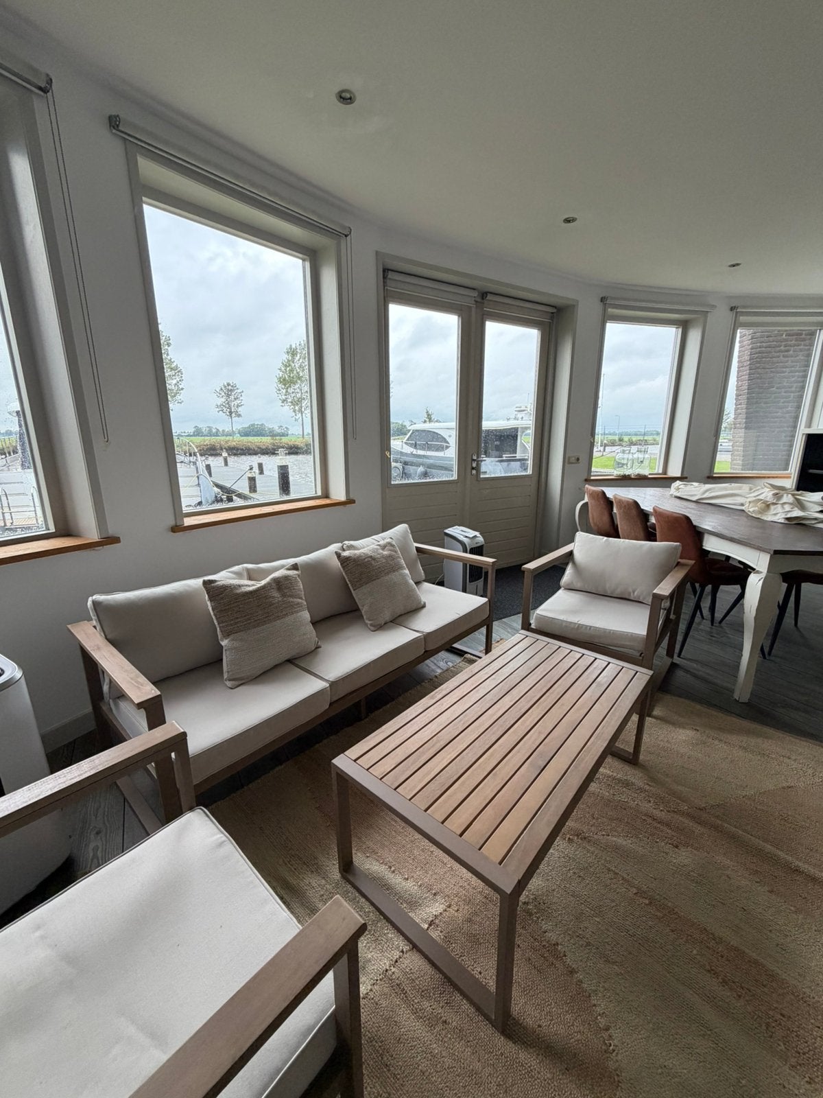 Loungeset volledig incl. Parasol, Ophalen, 5 zitplaatsen, Loungeset, Bank