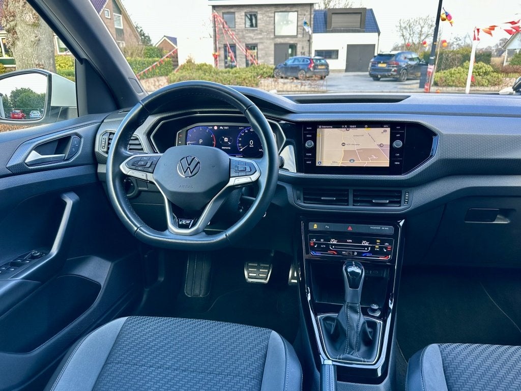 Volkswagen T-Cross 1.0 TSI R-Line 110PK DSG Automaat Camera, T-Cross, Gebruikt, Euro 6, Wit