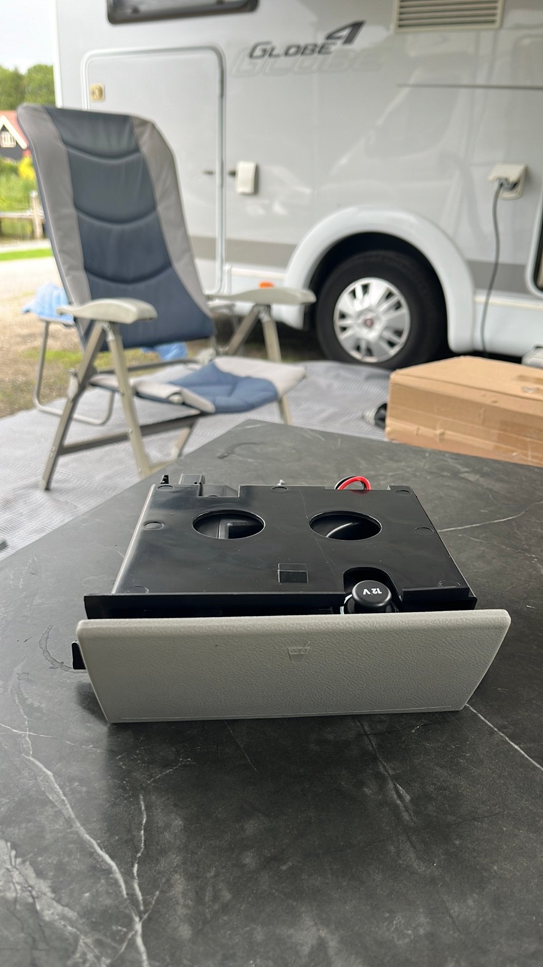 VW Transporter T5 bekerhouder 12V RHD, Ophalen of Verzenden, Nieuw