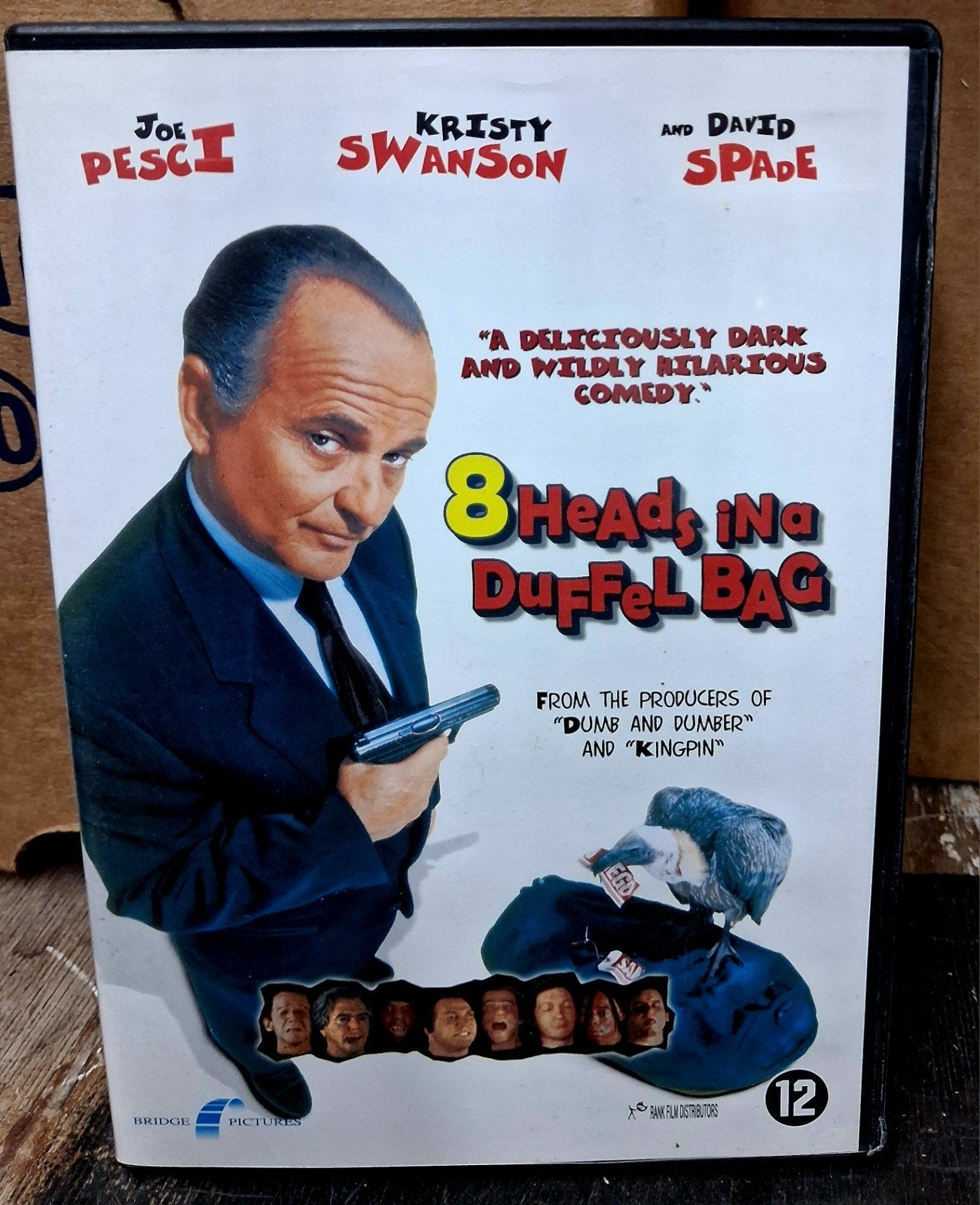 8 Heads in a Duffel Bag - DVD (Joe Pesci), Cd's en Dvd's, Nederlands, Ophalen of Verzenden, Vanaf 12 jaar, Inclusief doosje