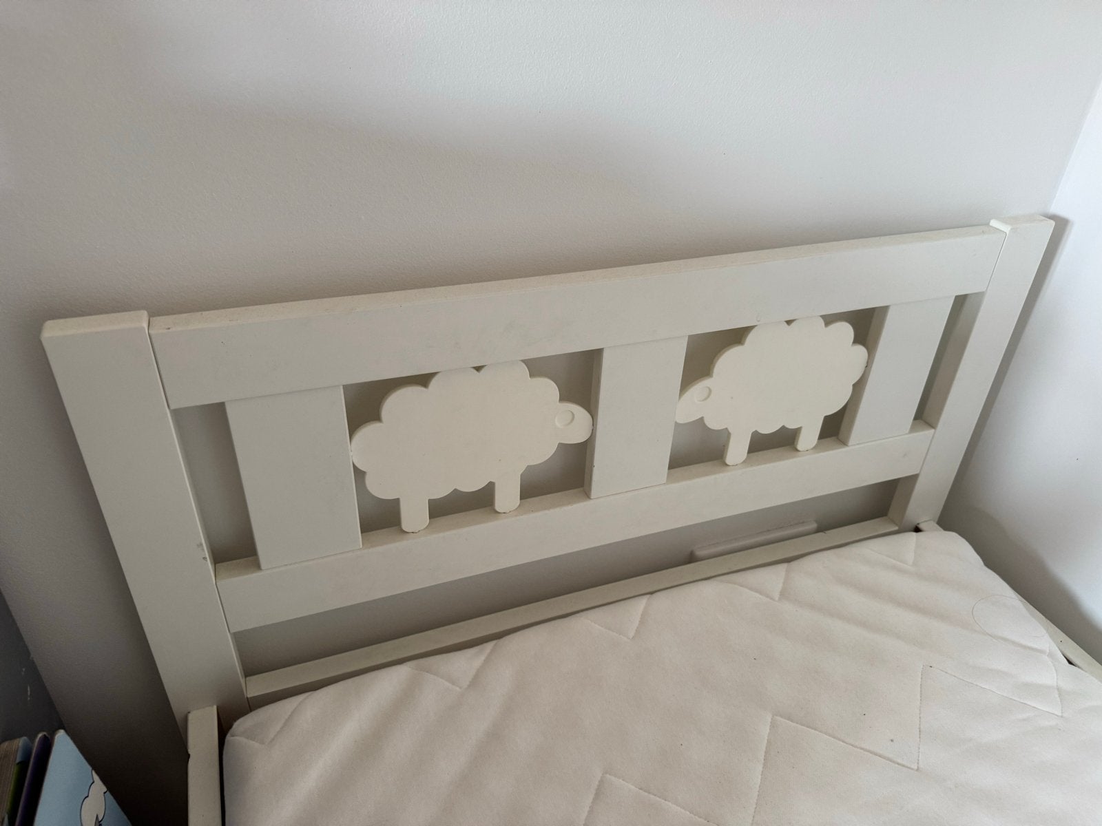 IKEA Bed 150cm met schapenhoofdeinde, Ophalen, Gebruikt, 140 tot 160 cm, 100 cm of meer