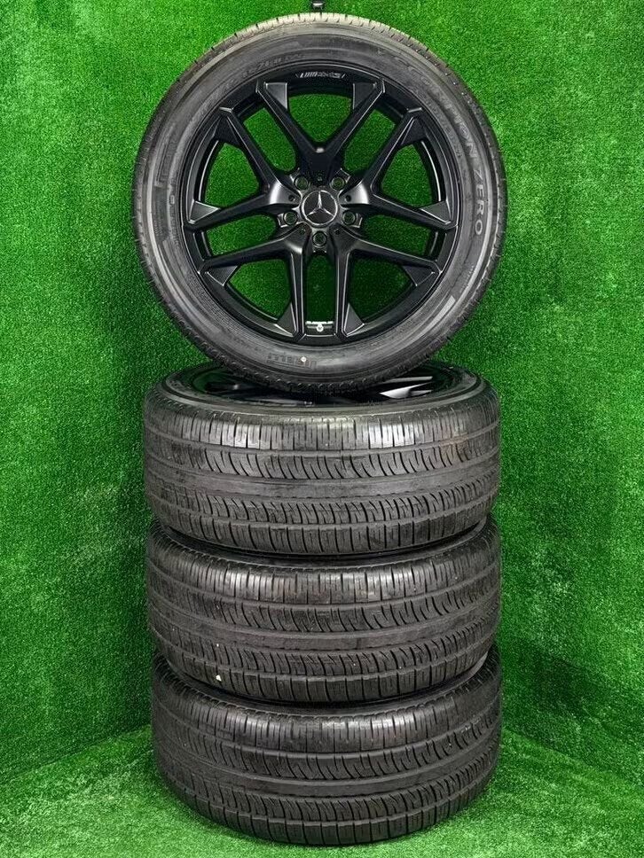 Originele 21 inch Mercedes AMG velgen banden G-klasse W463, Auto-onderdelen, Gebruikt, 285 mm, Banden en Velgen, Germany