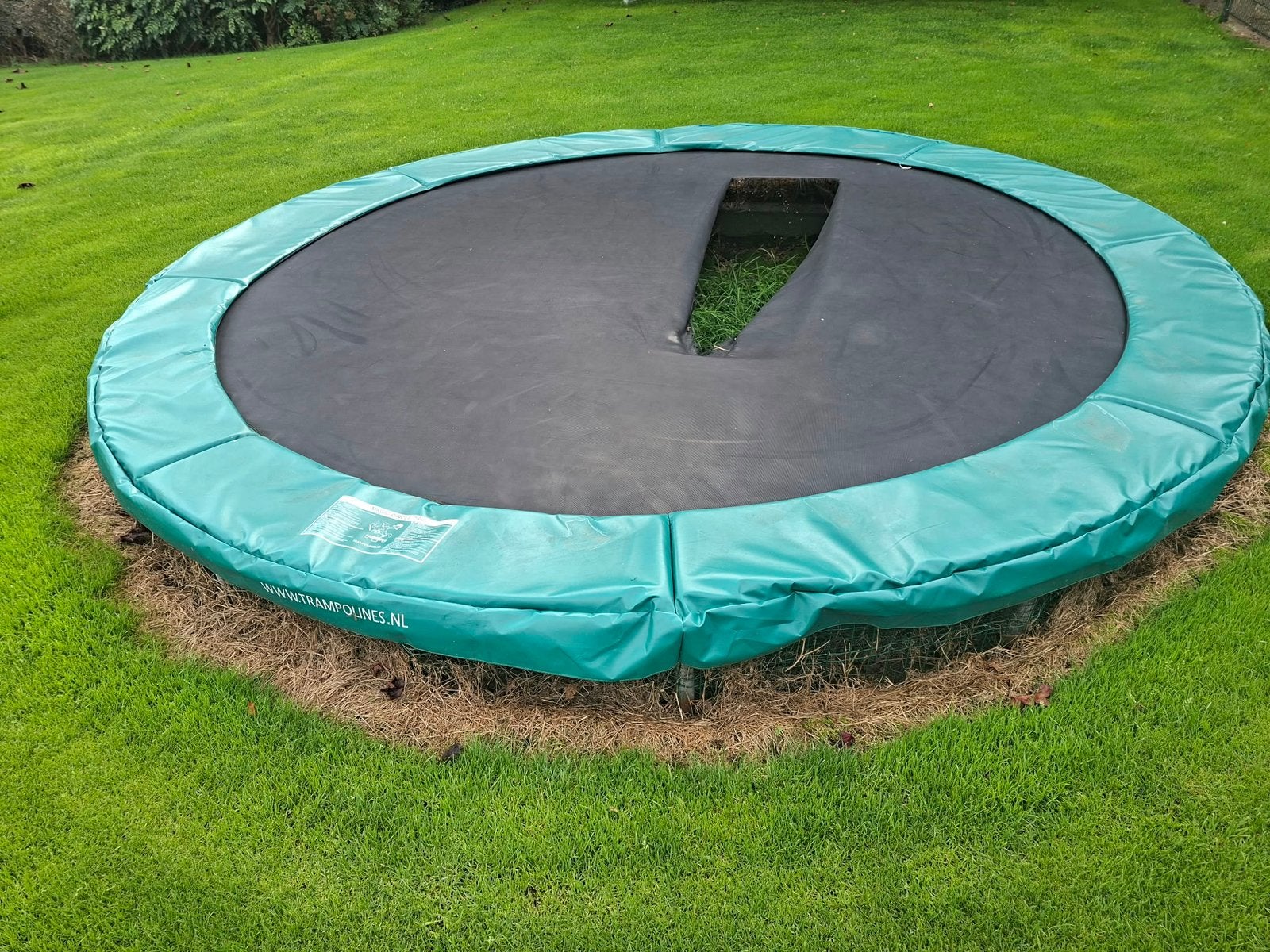 Trampolinerand, Ophalen, Zo goed als nieuw