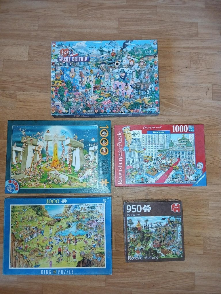 legpuzzels  Per stuk € 4,50, Ophalen, 500 t/m 1500 stukjes, Zo goed als nieuw, Legpuzzel