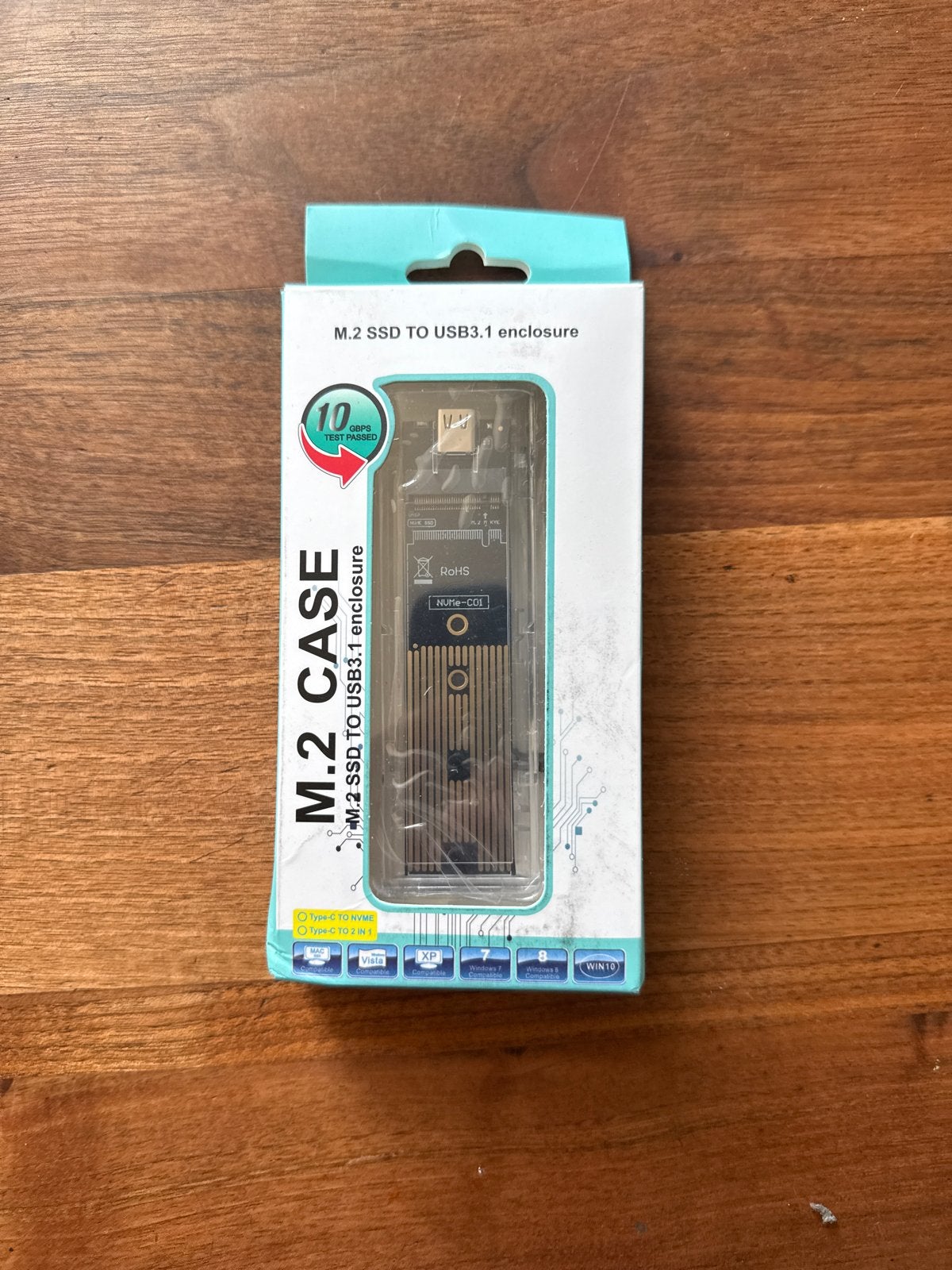 M.2 SSD naar USB 3.1 Behuizing - Extern nieuw in doos, Server, SSD, Nieuw, Ophalen of Verzenden