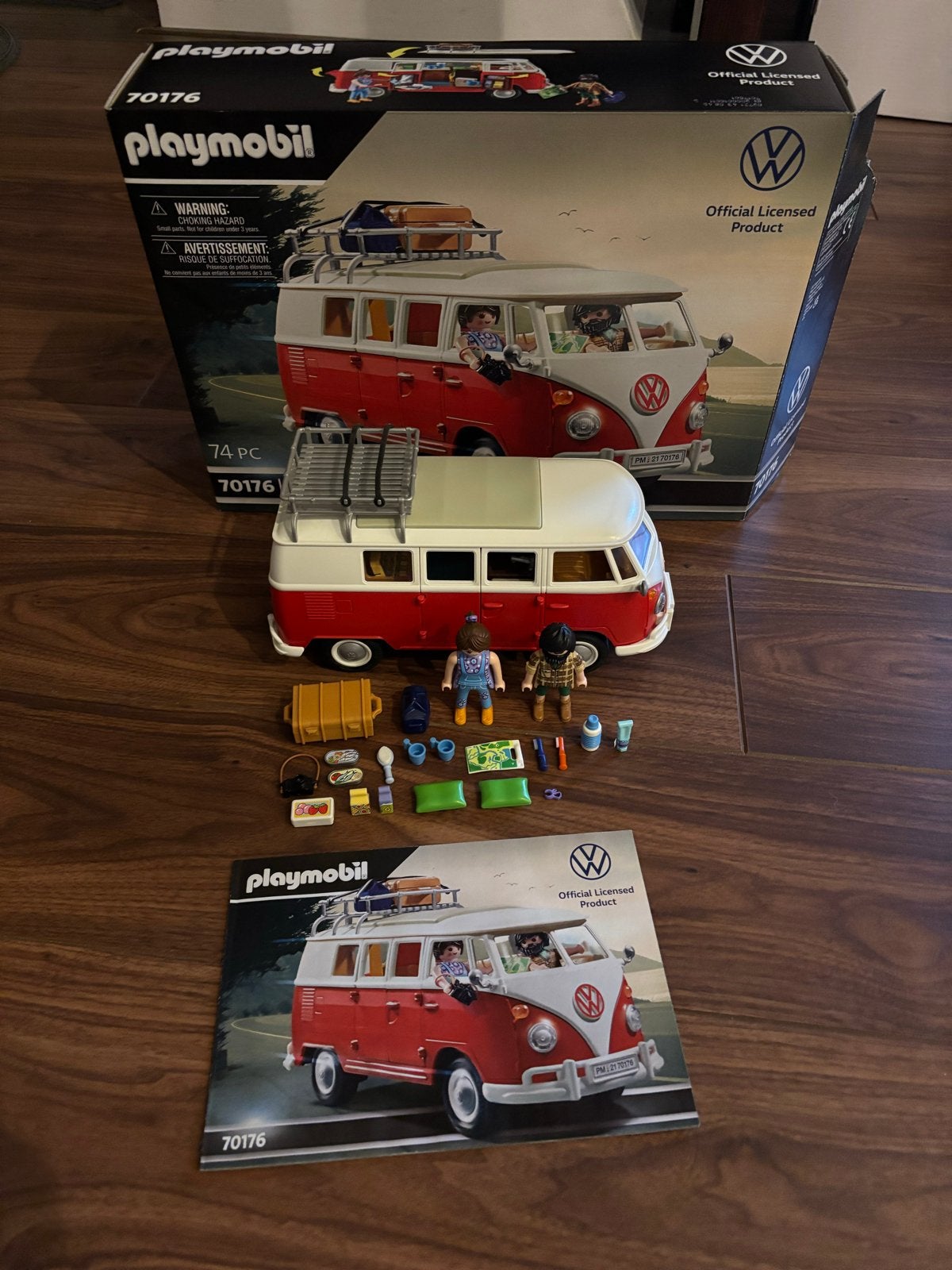 Playmobil Volkswagen T1 Camper 70176, Complete set, Voertuig, Nieuw, Ophalen of Verzenden