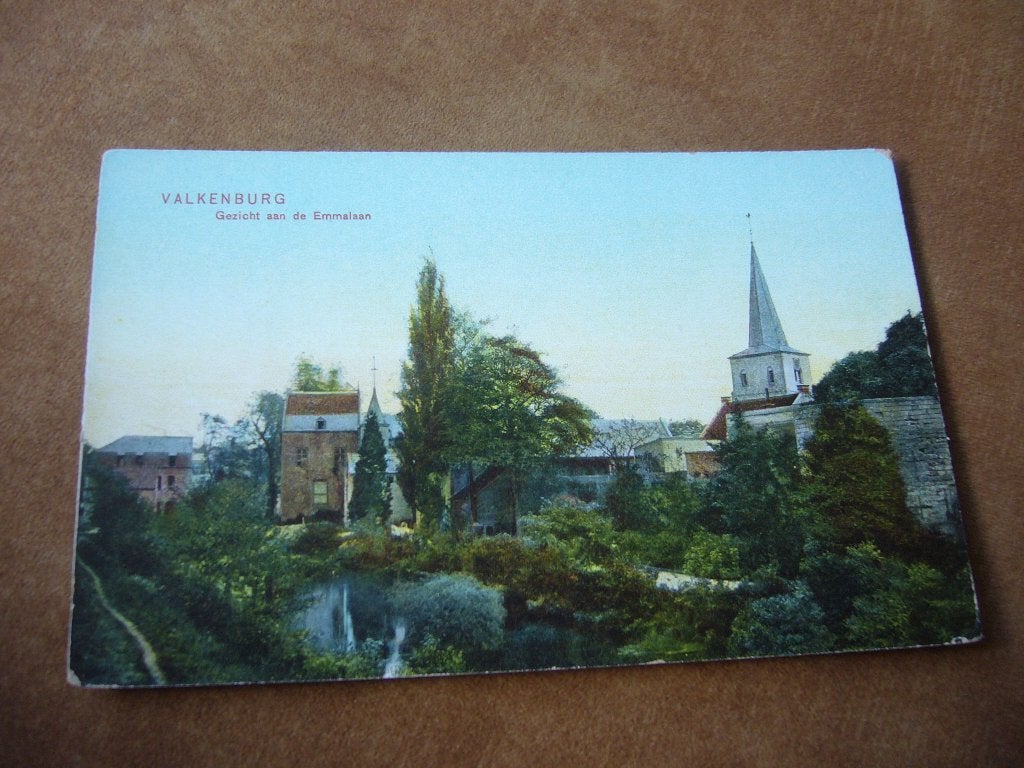 VALKENBURG  L.  =  GEZICHT AAN DE EMMALAAN   BRIEFKAART, Verzenden, Voor 1920, Ongelopen, Limburg