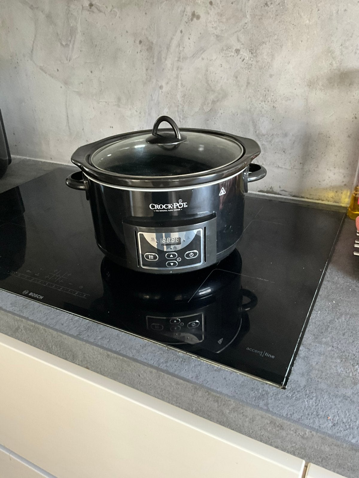 Crock-Pot Slowcooker met Timer - Zwart, Ophalen of Verzenden, Timer, Zo goed als nieuw