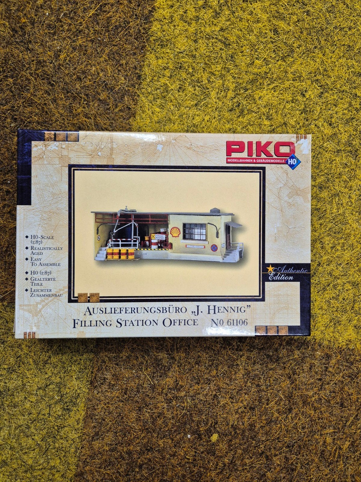 Piko 61106 SHELL tankstation met kantoor H0, Gelijkstroom, Brug, Tunnel of Gebouw, Nieuw, Piko