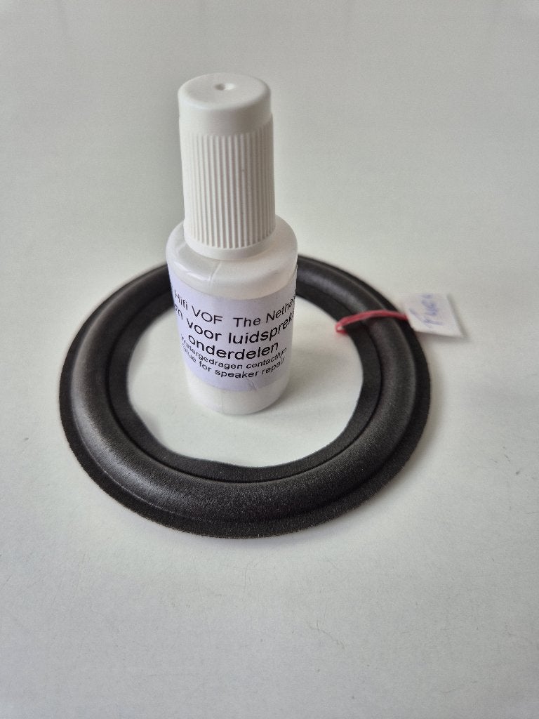 speaker reparatie lijm + nieuwe foamrand voor 4 inch, Overige merken, Overige typen, Nieuw, Ophalen of Verzenden