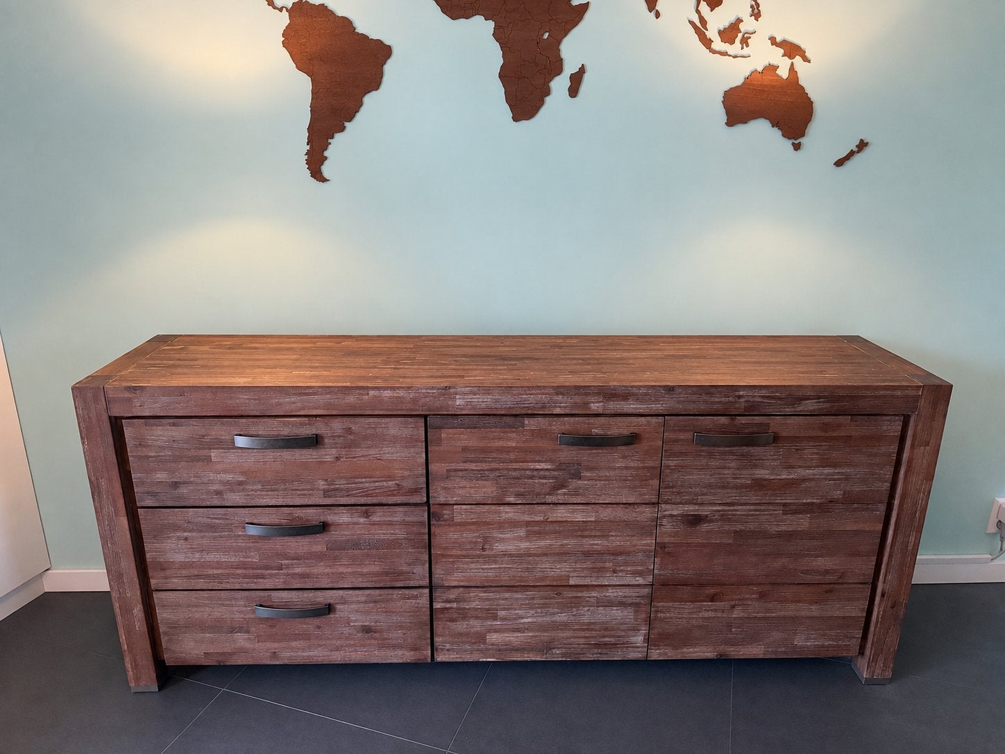 Zo goed als nieuw dressoir, Ophalen, 150 tot 200 cm, Zo goed als nieuw, Met lade(s)