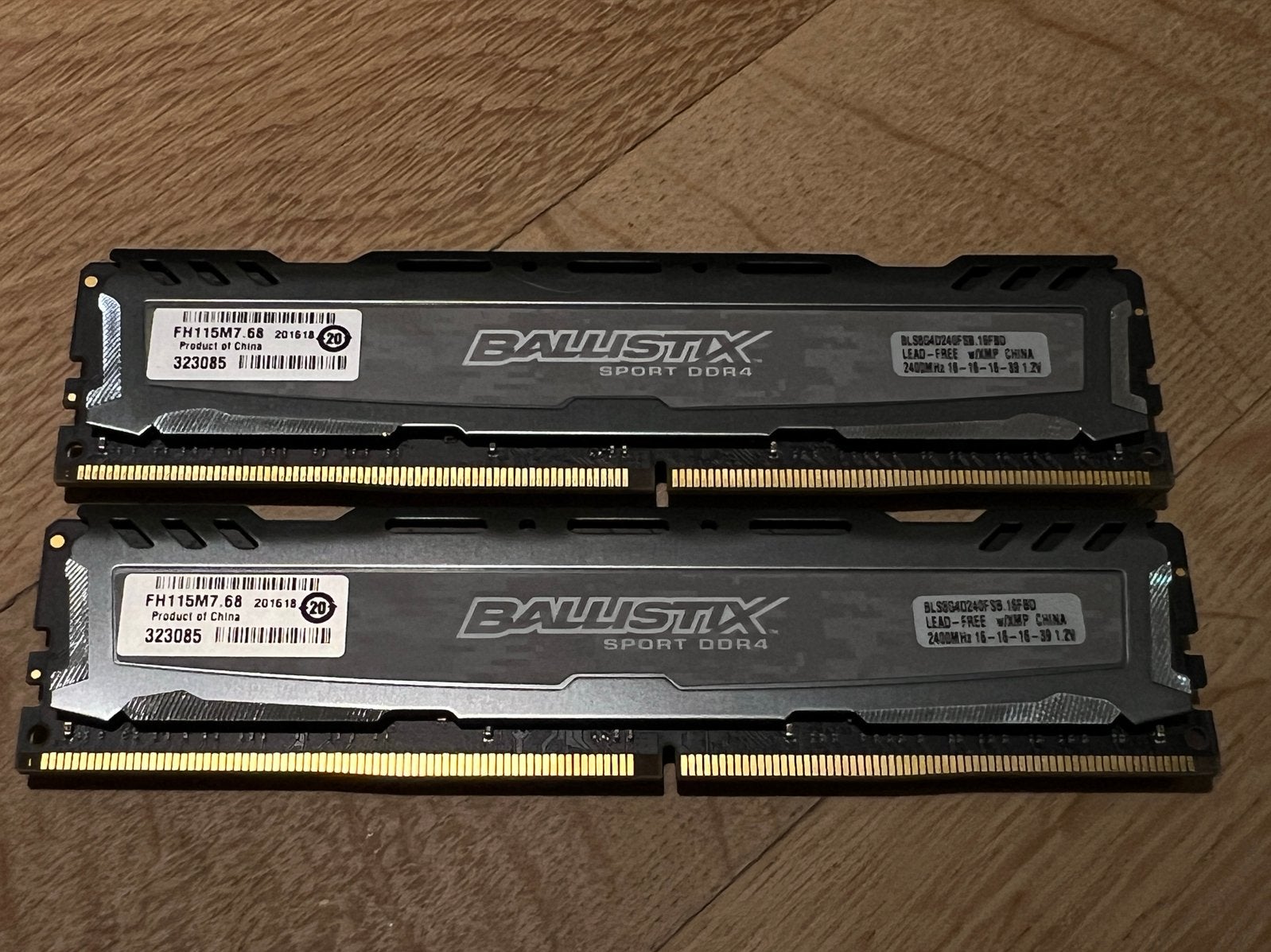 Crucial Ballistix sport DDR4 2x8gb, Computers en Software, RAM geheugen, Ophalen, DDR4, Zo goed als nieuw, Desktop