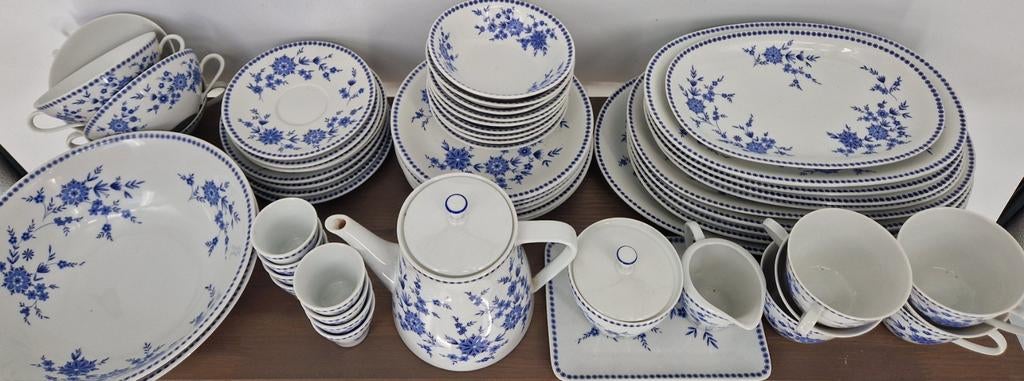 Seltmann Weiden Bavaria “Bayerisch Blau” | Grote Serviesset, Antiek en Kunst, Antiek | Servies compleet, Ophalen of Verzenden