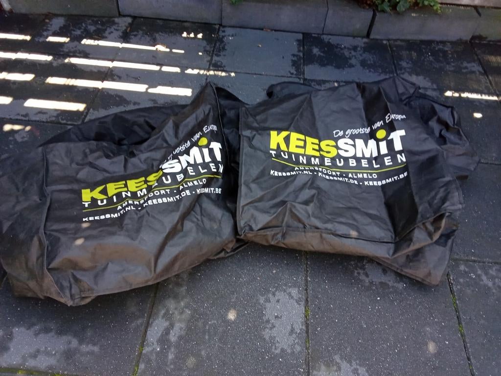 Kees Smit Tuinmeubelen kussenhoezen (2 stuks), Huis en Inrichting, Ophalen, Gebruikt, Zwart