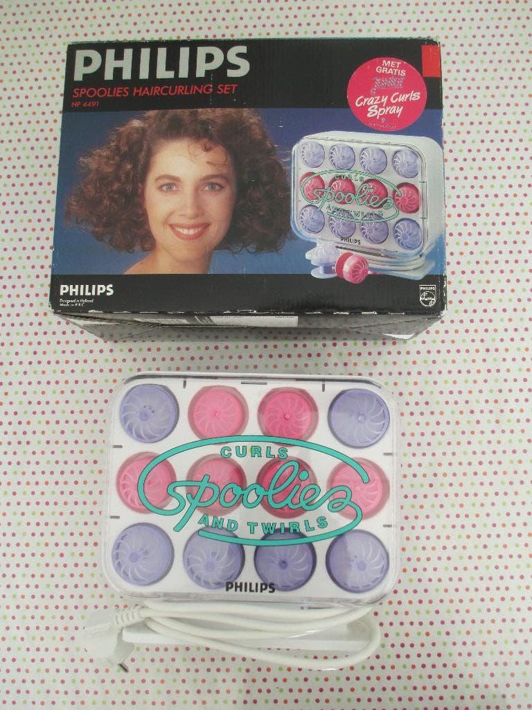 Krulset, Philips HP4491 Spoolies Haircurling set, Ophalen of Verzenden, Zo goed als nieuw, Krultang of Stijltang
