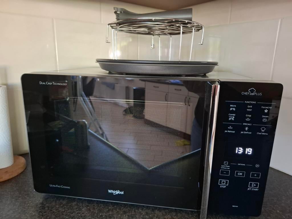 Whirlpool magnetron chef plus combi, hetelucht, crisp, stoom, Witgoed en Apparatuur, Magnetrons, Ophalen of Verzenden, Grill