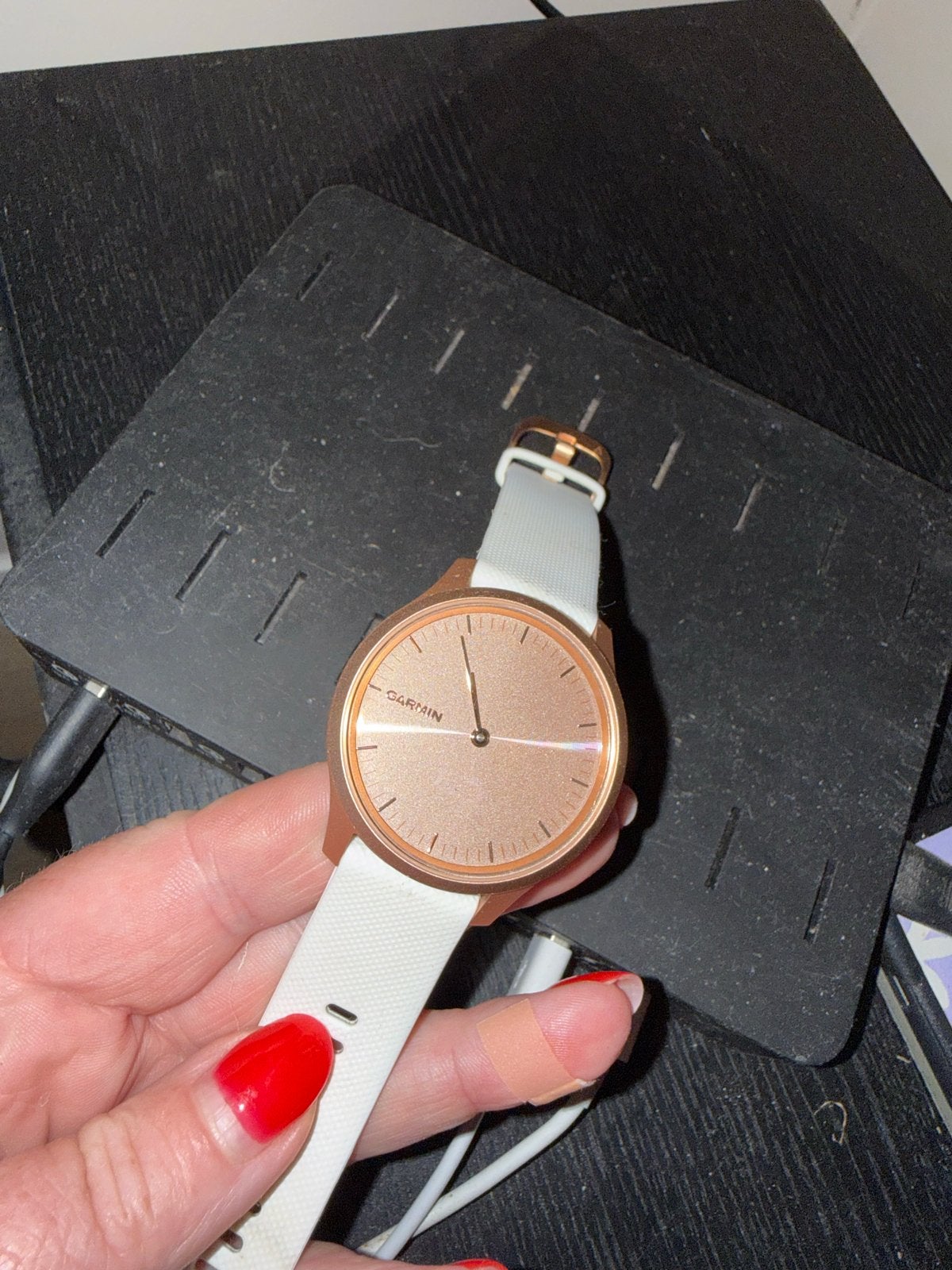 Garmin Vívomove Style Smartwatch - Roségoud met Wit Bandje, Hartslag, Wit, Ophalen of Verzenden, Zo goed als nieuw