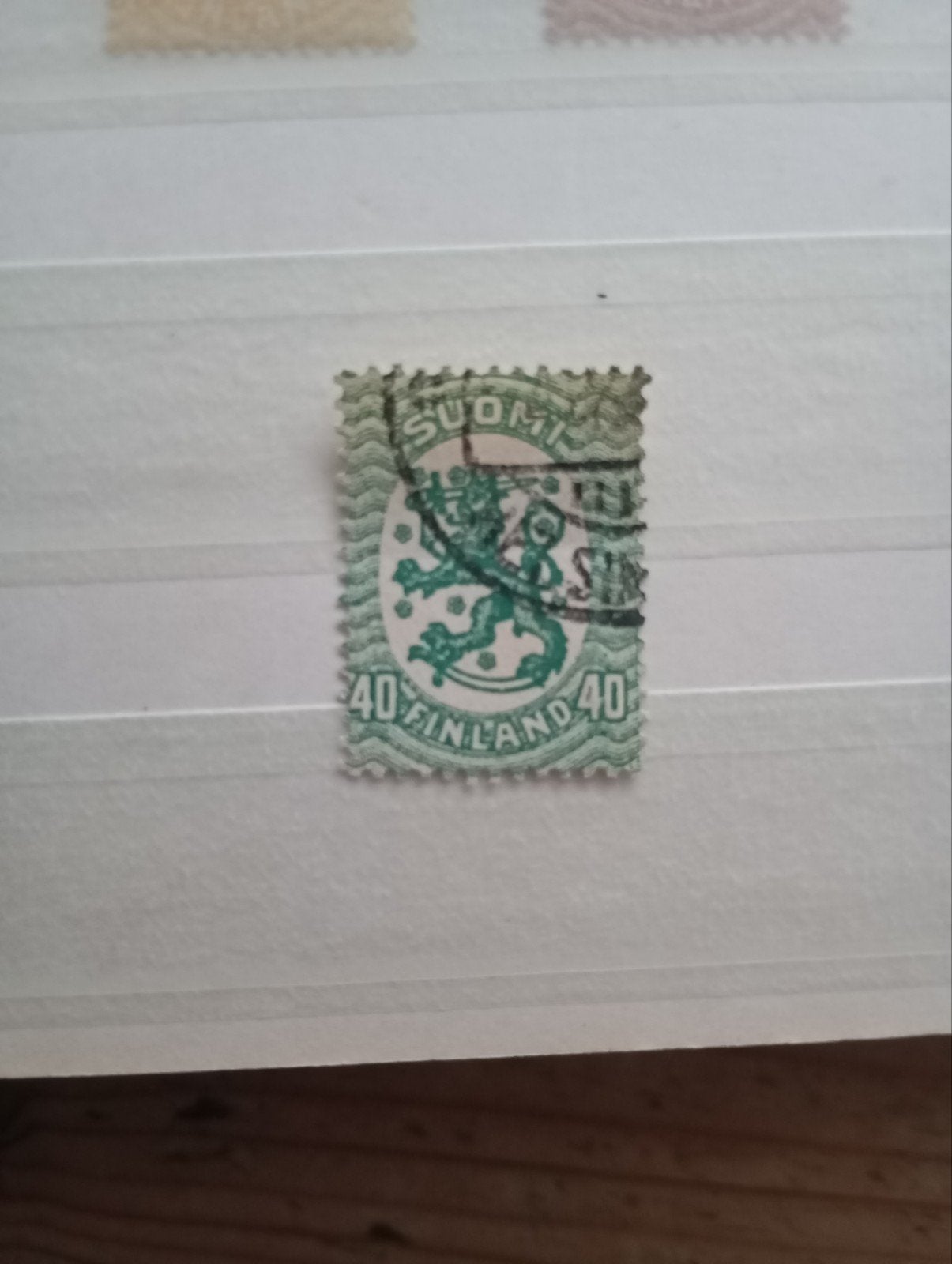 Vintage Postzegel Suomi Penni groen 1928 Finland, Postzegels en Munten, Ophalen of Verzenden, Finland
