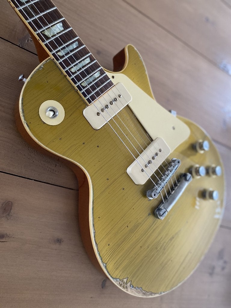 Gibson Les Paul Goldtop Custom Shop 1968 Heavy Aged, Muziek en Instrumenten, Ophalen, Zo goed als nieuw, Solid body, Gibson