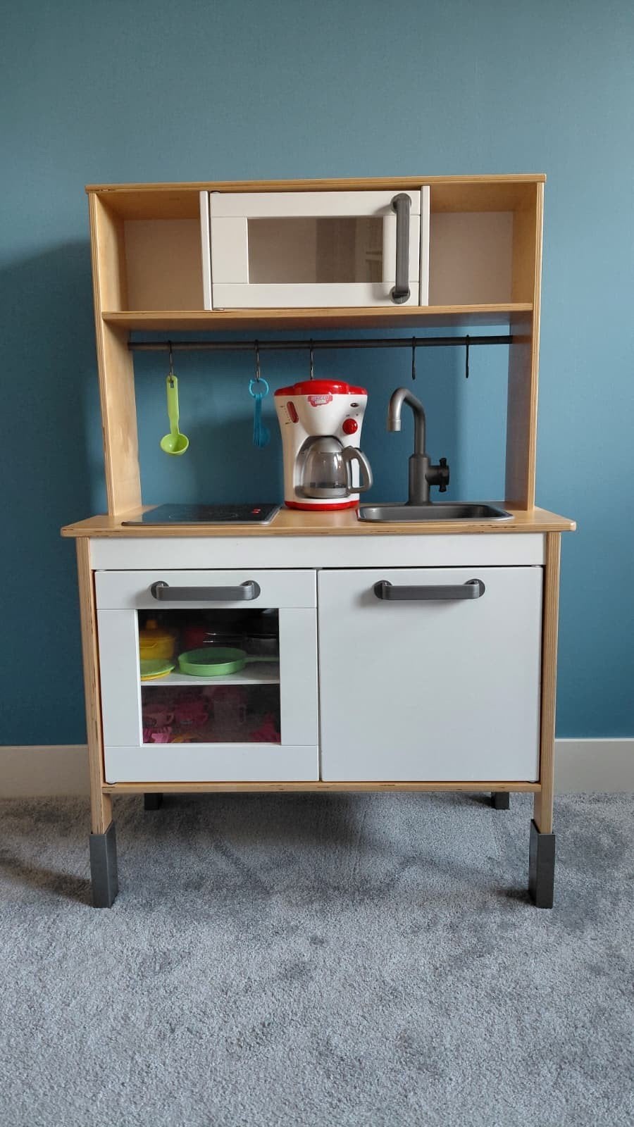 Houten speelkeuken met accessoires, Ophalen, Zo goed als nieuw, Hout, Speelkeuken
