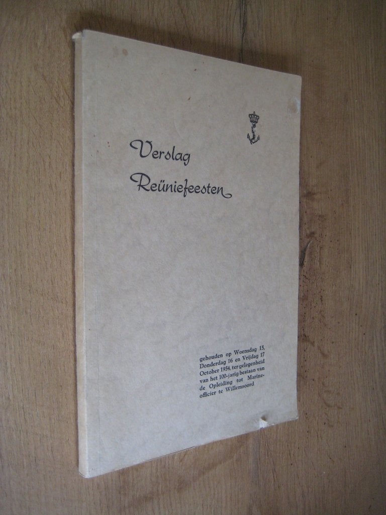 Verslag reuniefeesten 100 jaar opleiding marine-officier, Ophalen of Verzenden, Marine, Nederland, Boek of Tijdschrift